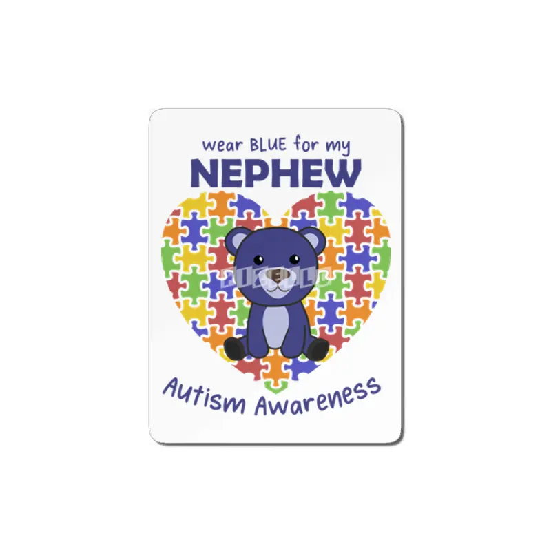 Autism Awareness Wear Blue For My Nephew MDF Tablo