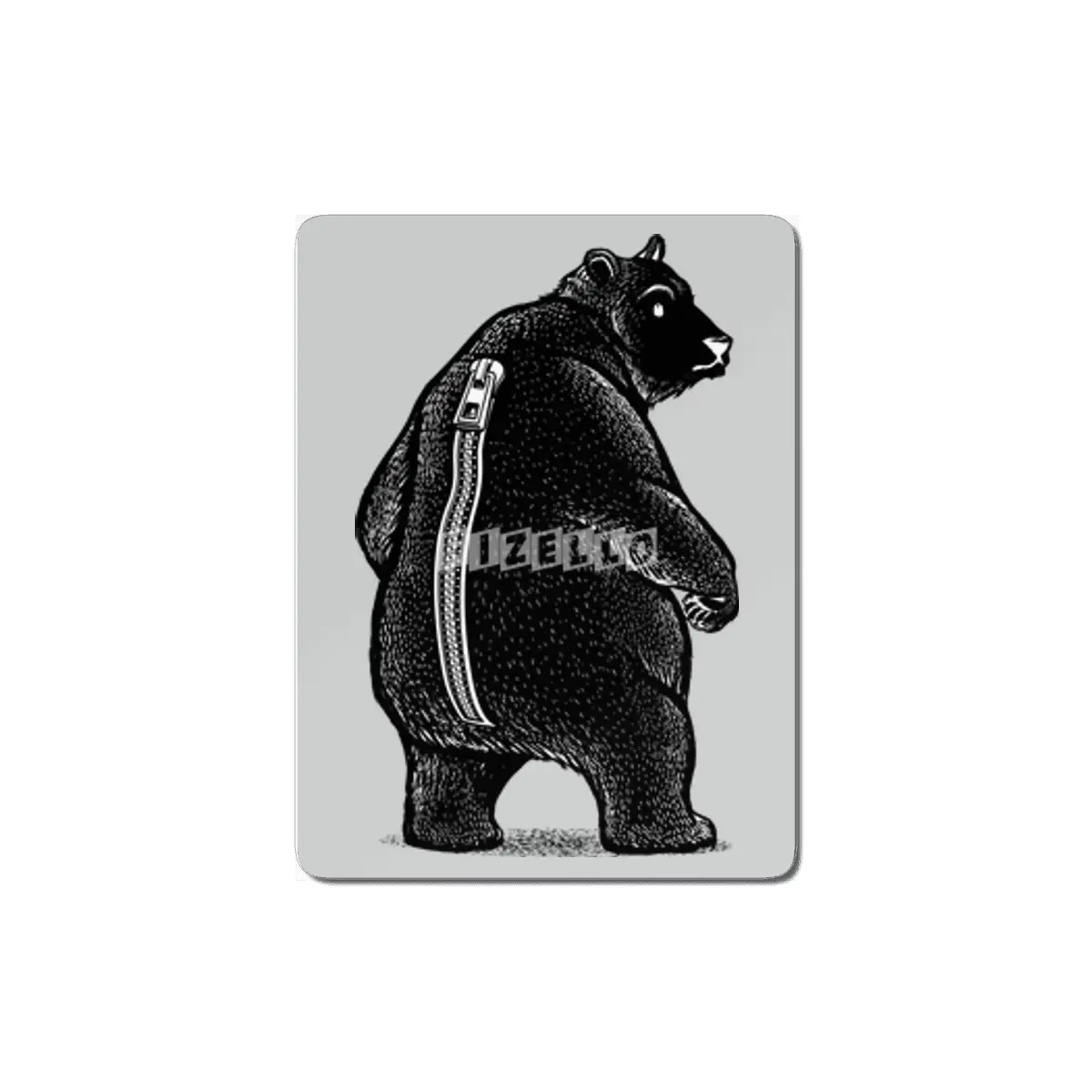 Zipper Bear Disguise MDF Tablo