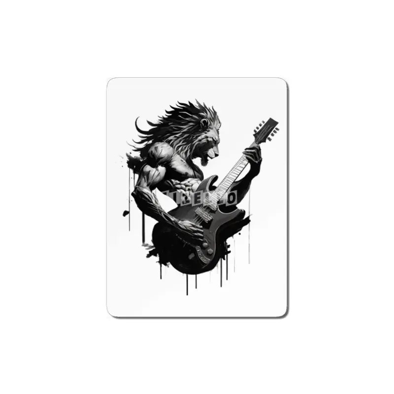lion plays guitar MDF Tablo