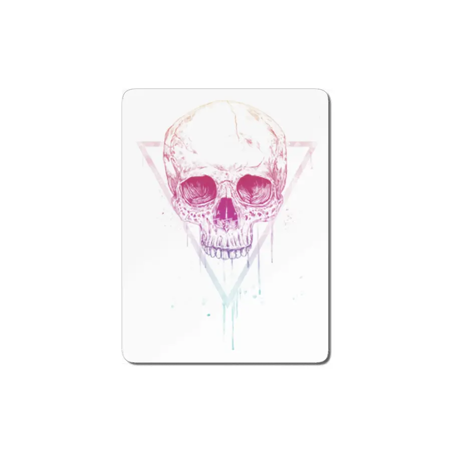 Skull in a triangle MDF Tablo