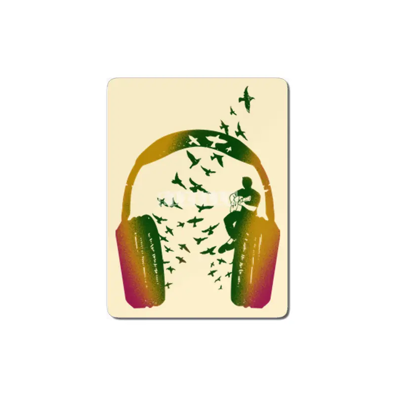 Headphone music Acoustic Guitar MDF Tablo