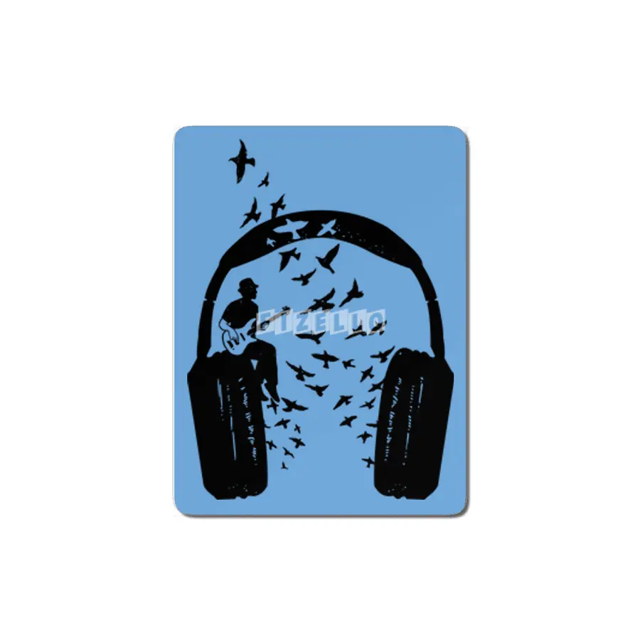 Headphone Bass guitar MDF Tablo