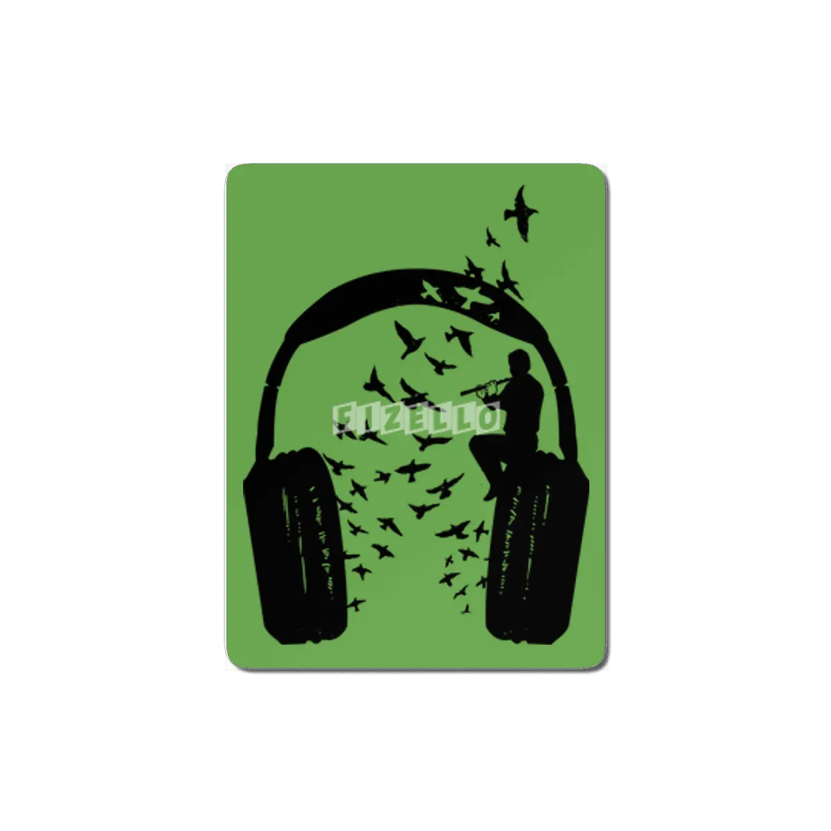 Headphone Flute MDF Tablo