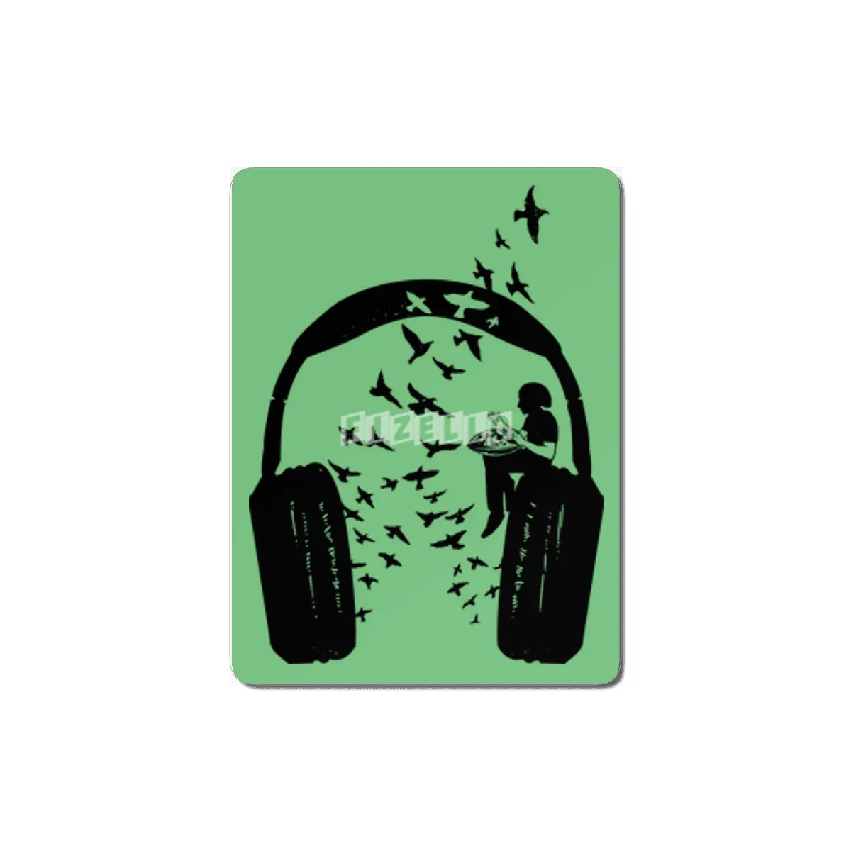Headphone Hang Drum MDF Tablo