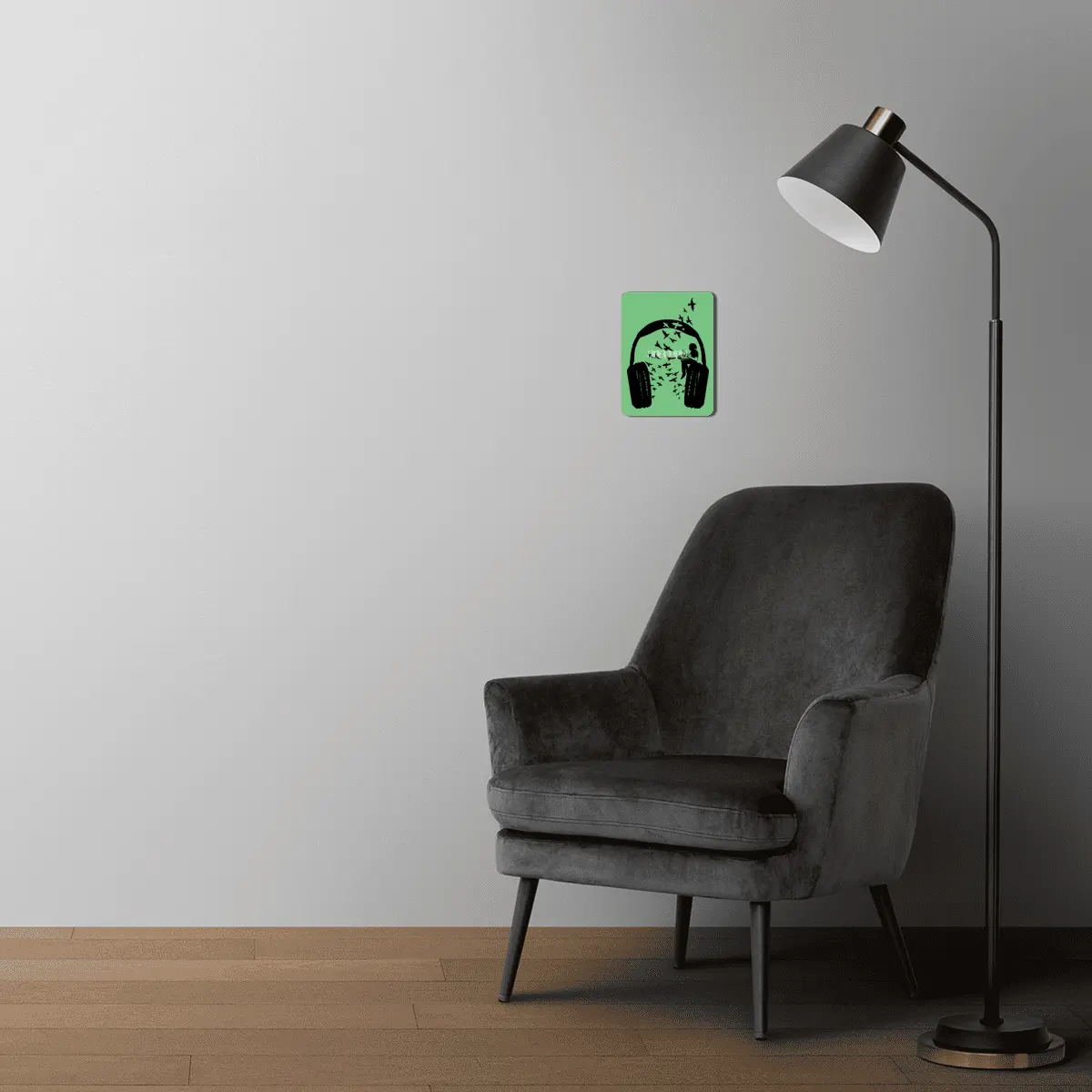 Headphone Hang Drum MDF Tablo
