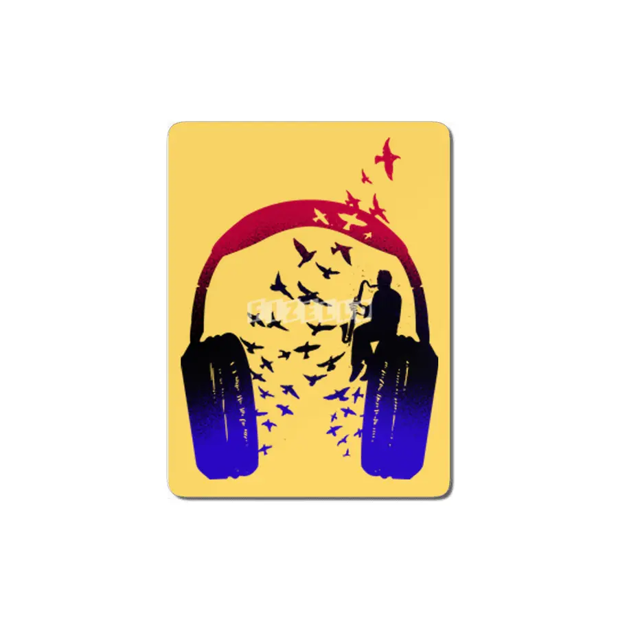 Headphone Music Bass clarinet MDF Tablo