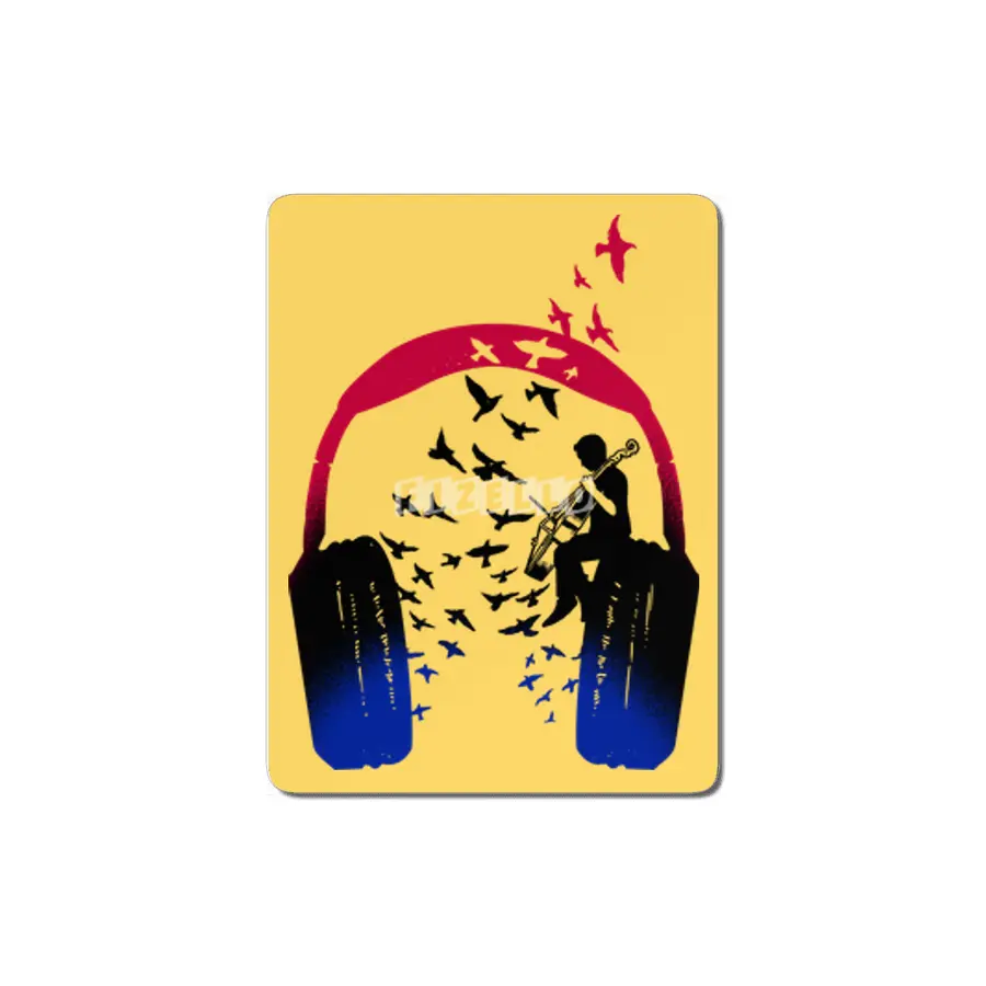 Headphone Music Cello MDF Tablo