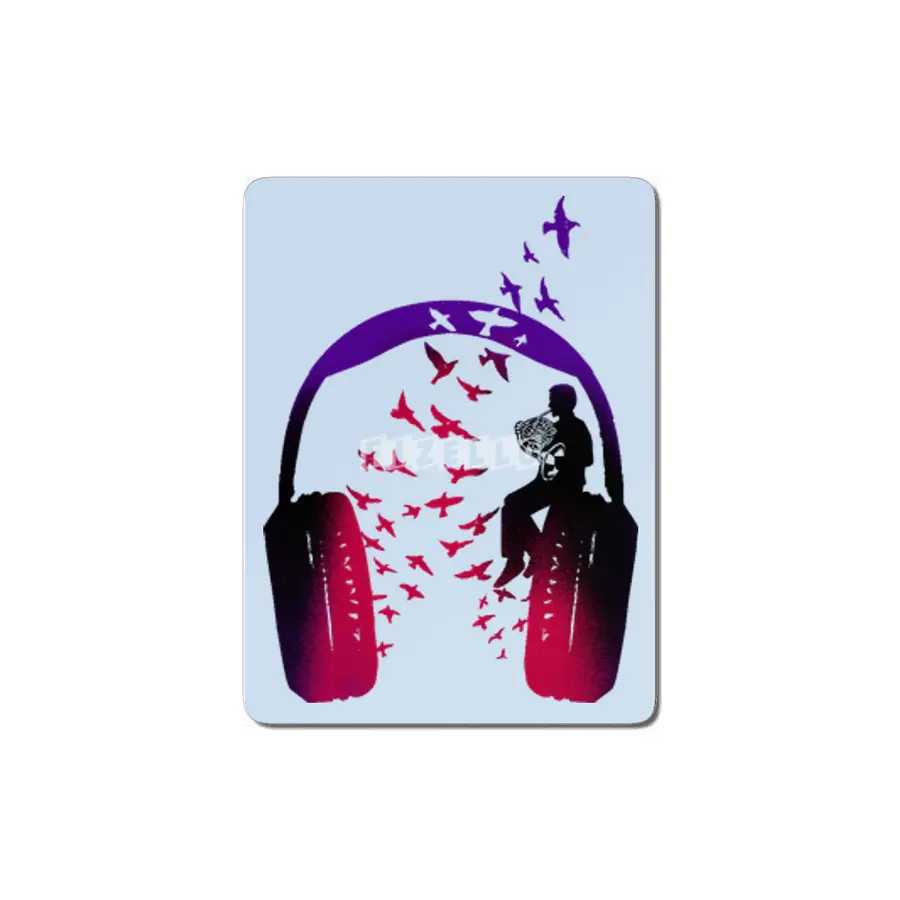 Headphone Music French Horn MDF Tablo