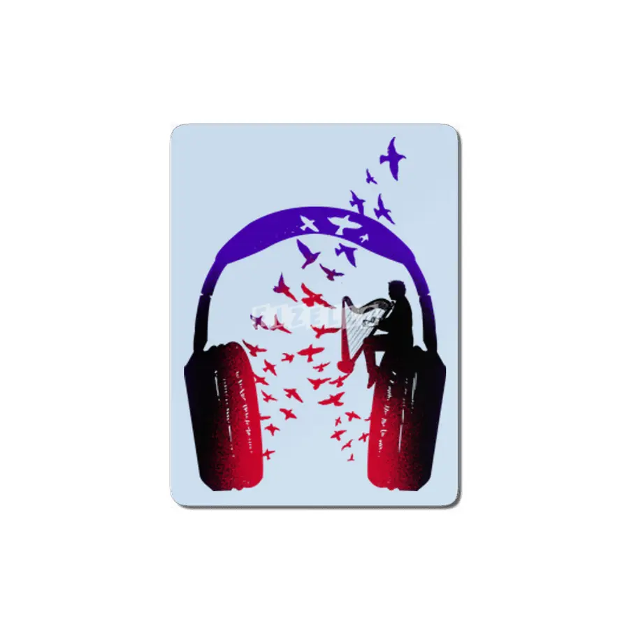 Headphone Music Harp MDF Tablo