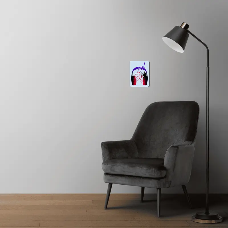 Headphone Music Harp MDF Tablo