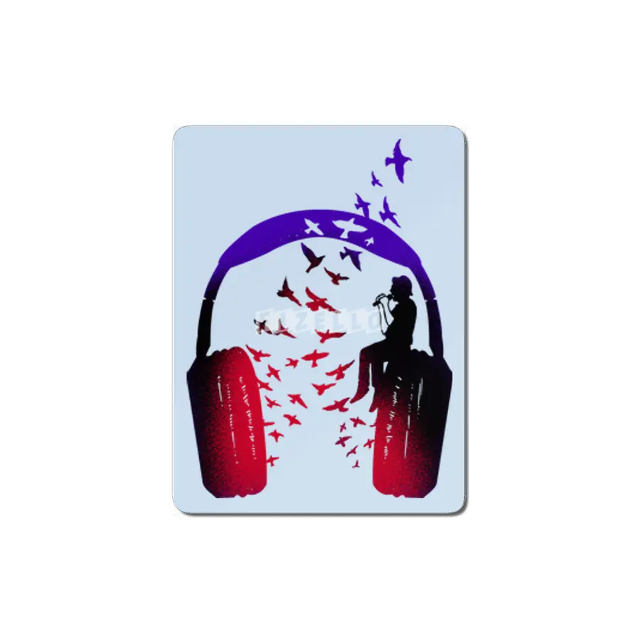 Headphone Music Singer MDF Tablo