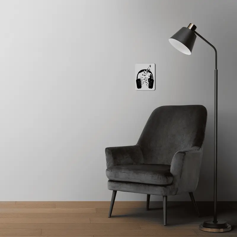 Headphone Trombone MDF Tablo