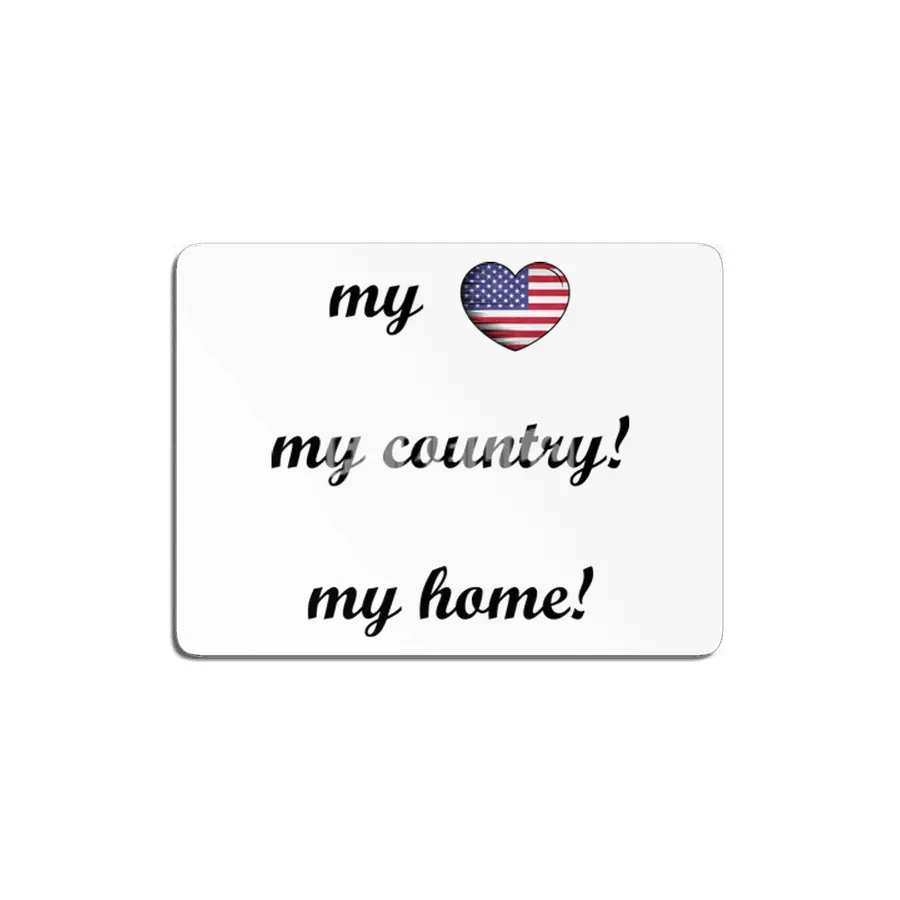 I Love America USA, My Home, My Country MDF Tablo