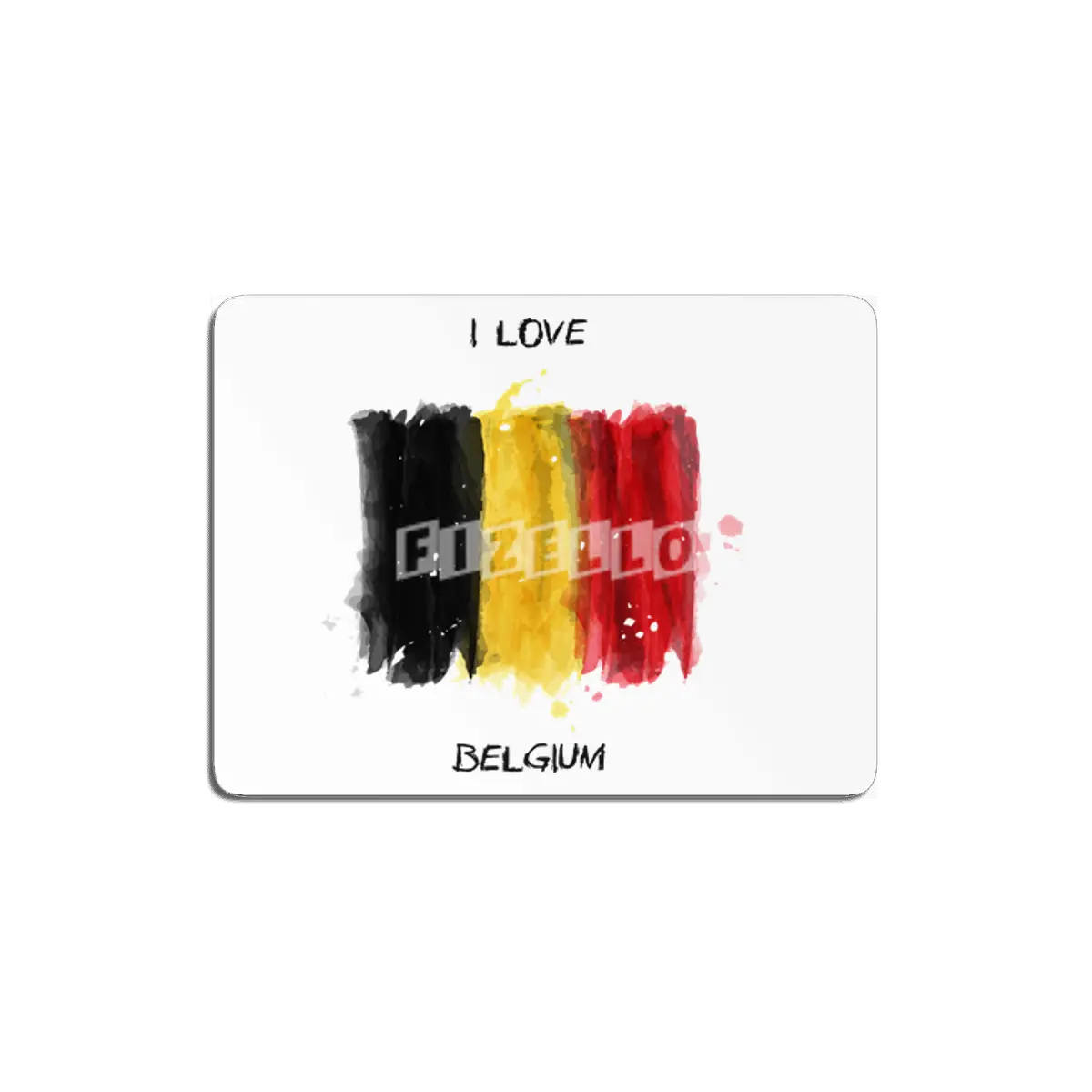 I Love Belgium, My Home, My Country MDF Tablo