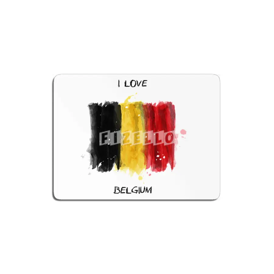 I Love Belgium, My Home, My Country MDF Tablo