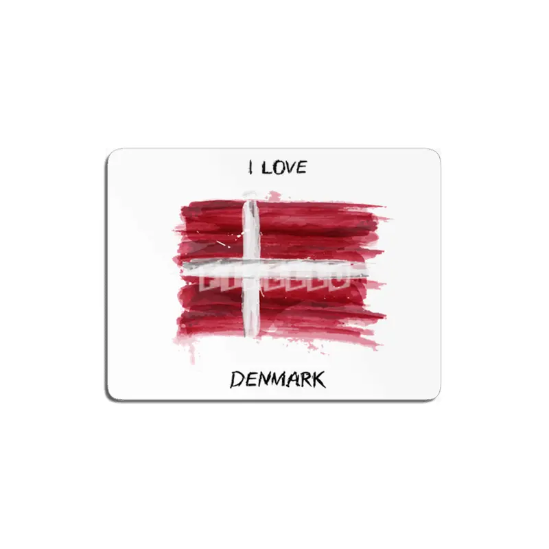 I Love Denmark, My Home, My Country MDF Tablo