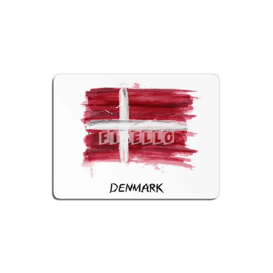 I Love Denmark, My Home, My Country MDF Tablo