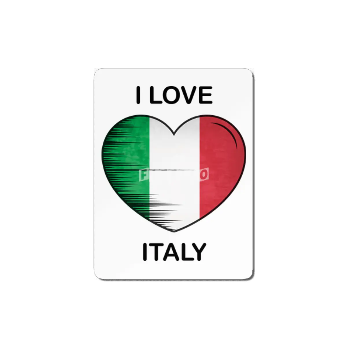 I Love Italy, My Home, My Country MDF Tablo