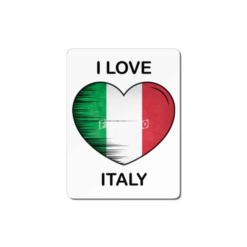 I Love Italy, My Home, My Country MDF Tablo