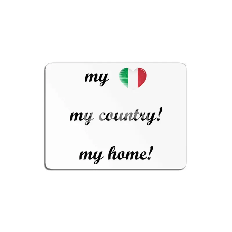 I Love Italy, My Home, My Country MDF Tablo