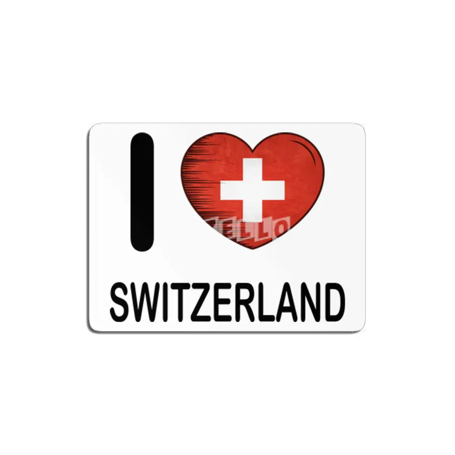 I Love Switzerland, My Home, My Country MDF Tablo
