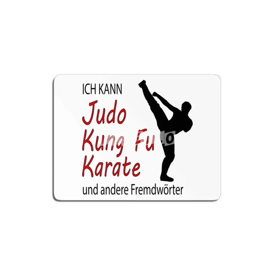 Funny Judo Kung Fu Card Martial Arts Gift MDF Tablo