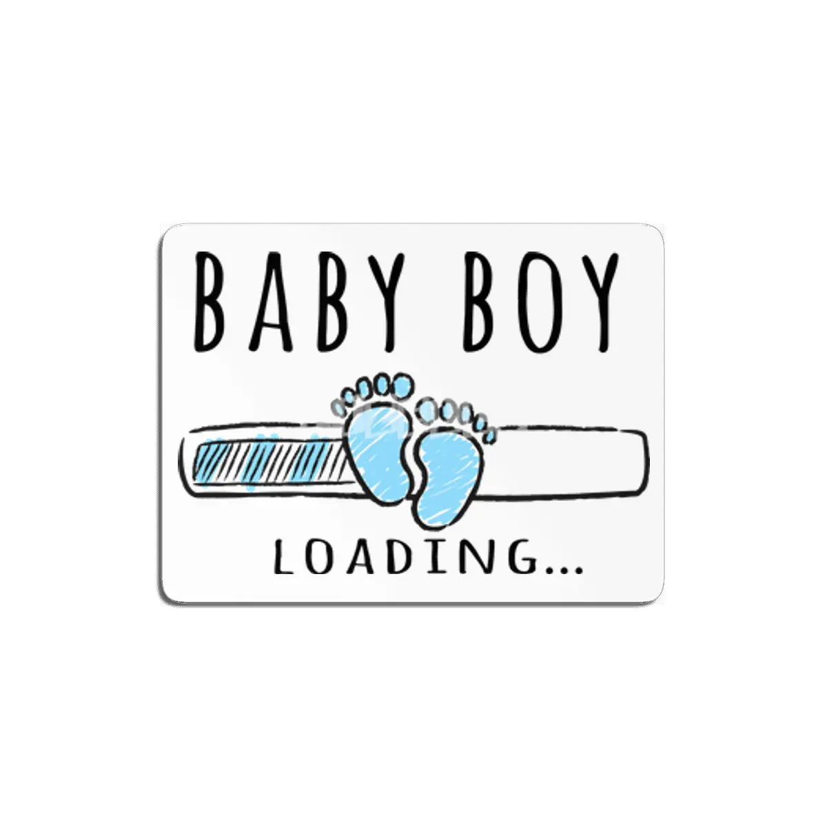 Gift For Pregnant Women. Baby Boy Young Mother MDF Tablo