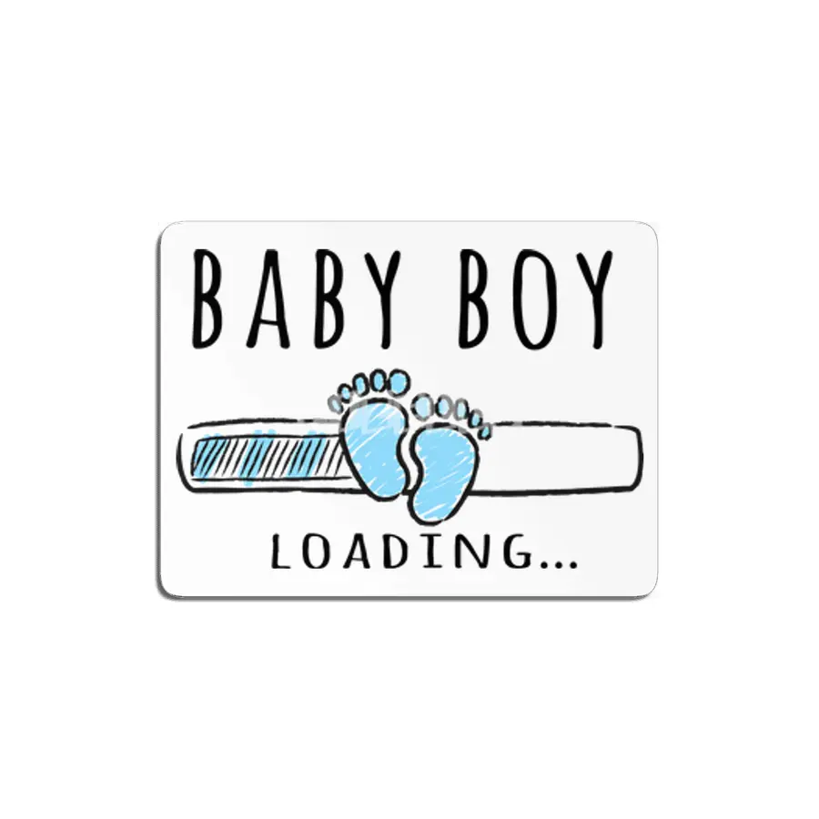 Gift For Pregnant Women. Baby Boy Young Mother MDF Tablo