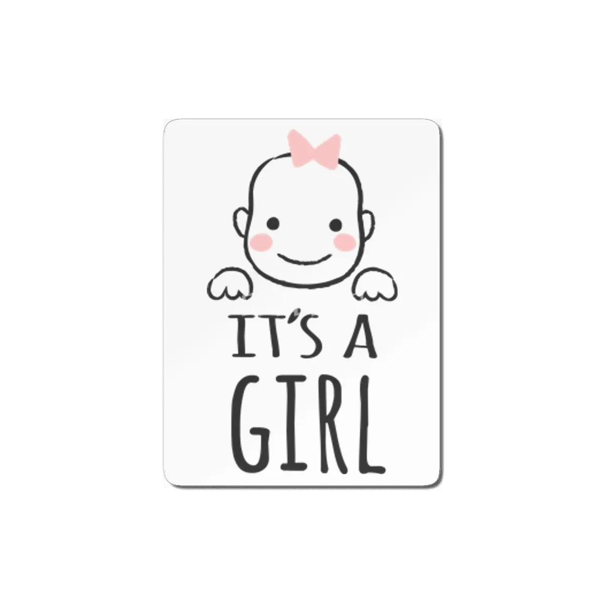 Gift For Pregnant Women. Baby Girl Girl Mother MDF Tablo