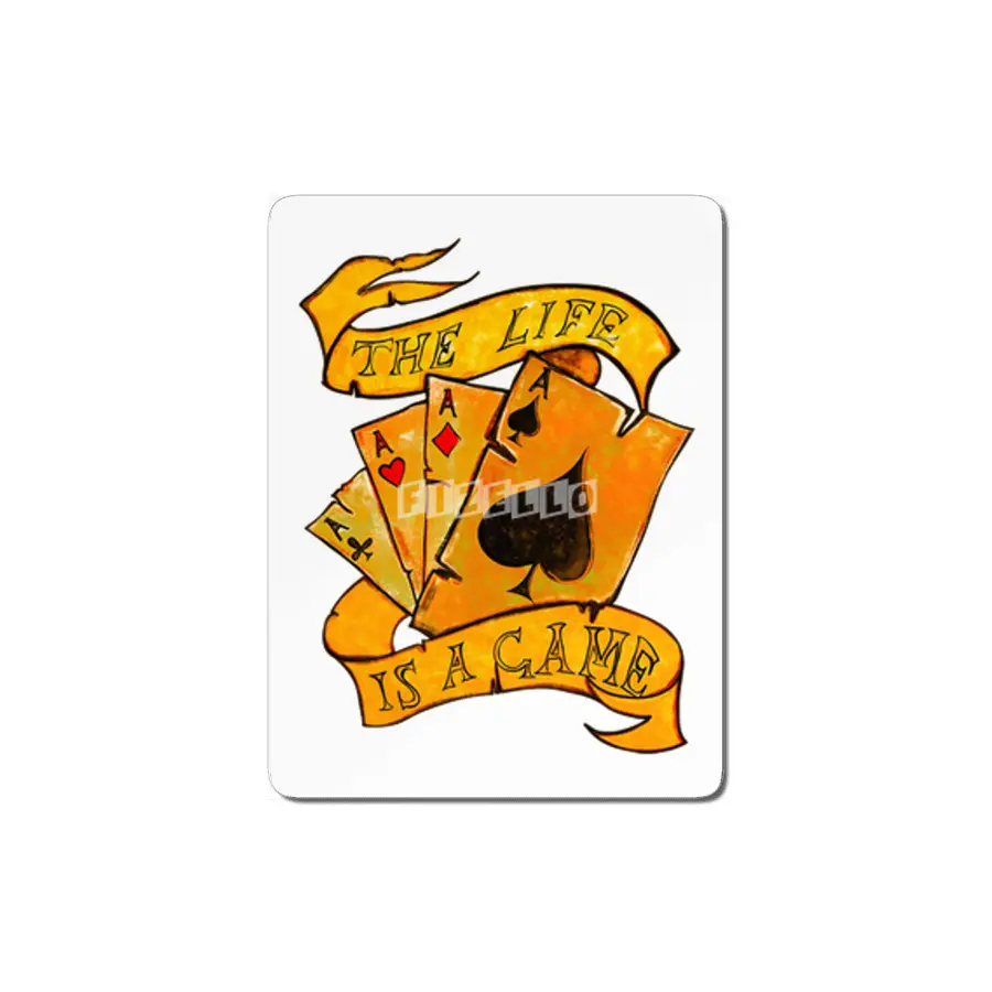 Poker Pik Ass Las Vegas Card Game Gift MDF Tablo