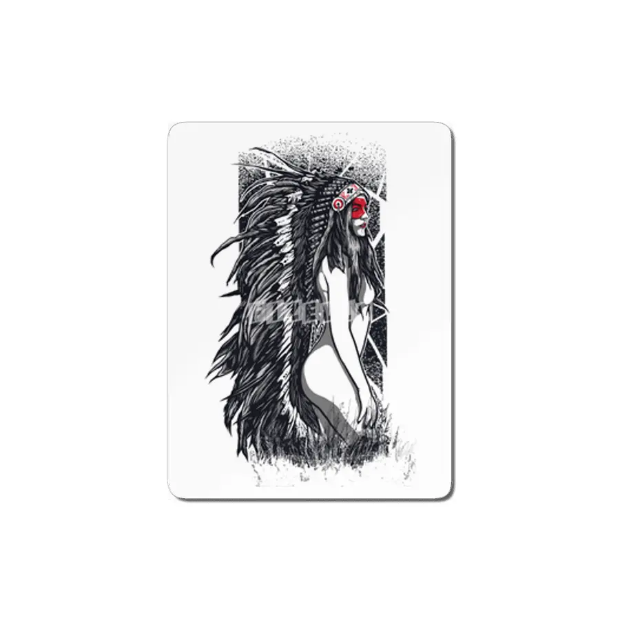 Proud American Native Women Outfit for strong girl MDF Tablo