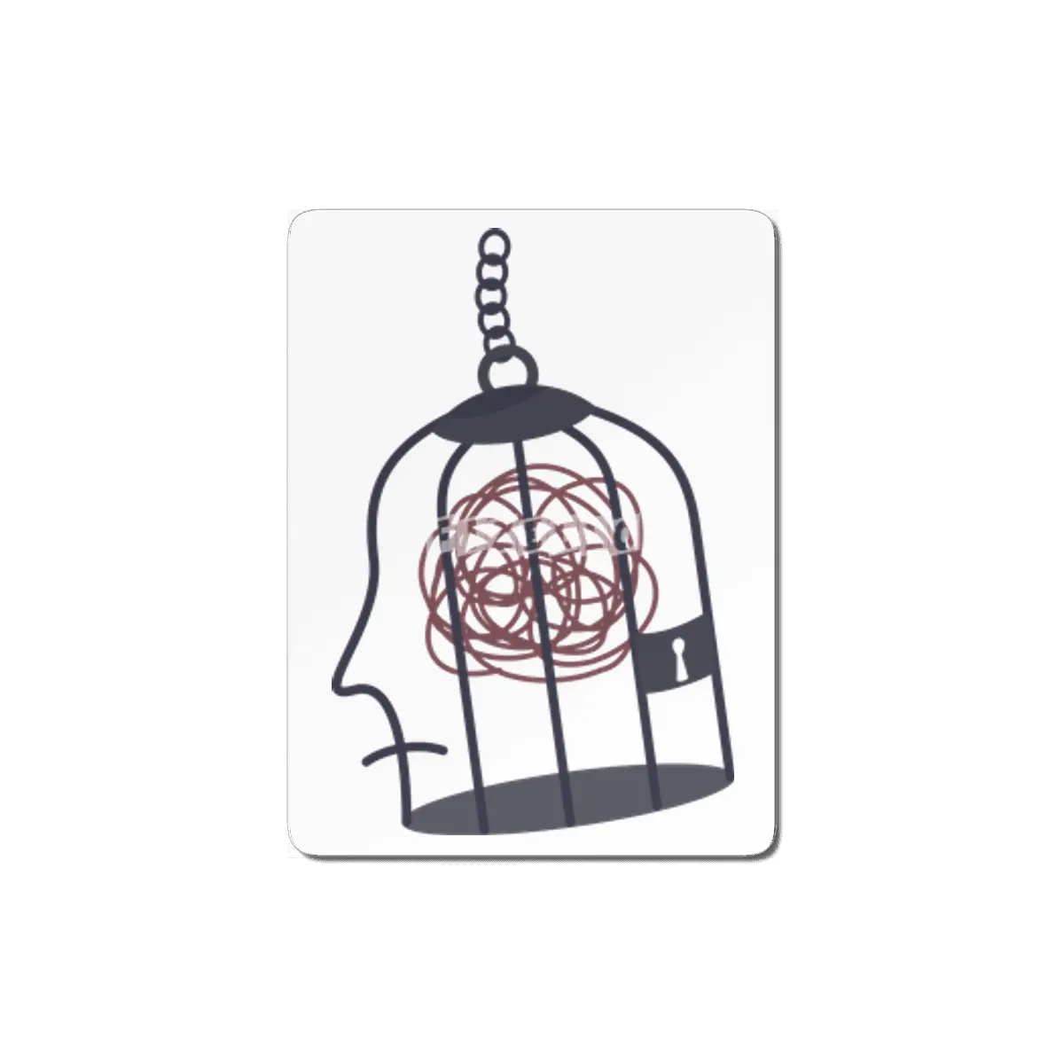 Psychology, Crazy Art, Mental Attitudes Quote gift MDF Tablo