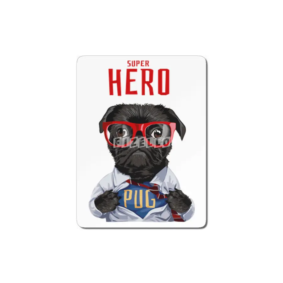 Pug Dog Superhero Dog Owner Gift MDF Tablo