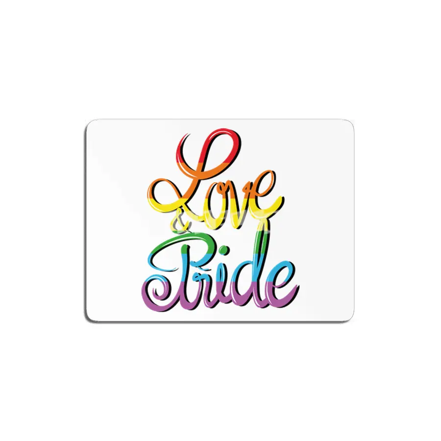 Rainbow Gay Lesbian Transgender Bisexual Love MDF Tablo
