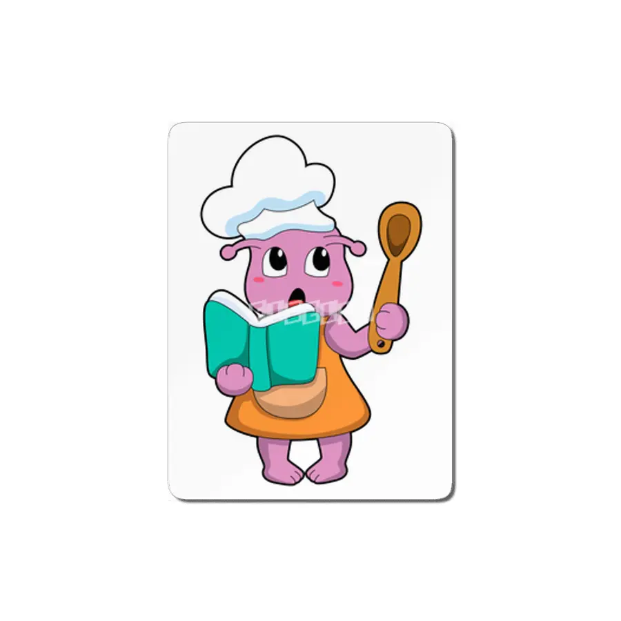 Alien as Cook with Cookbook MDF Tablo