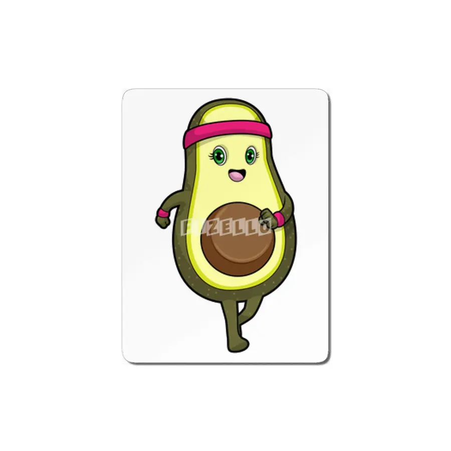 Avocado at Jogging with Headband MDF Tablo