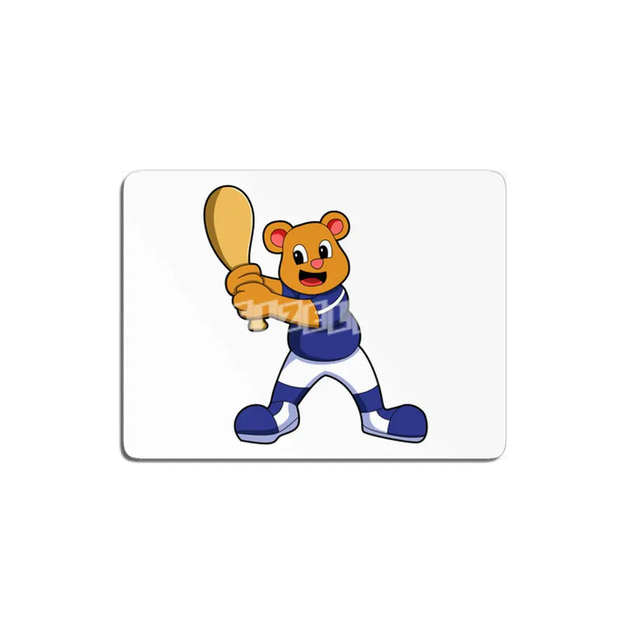 Bear as Batter at Baseball MDF Tablo