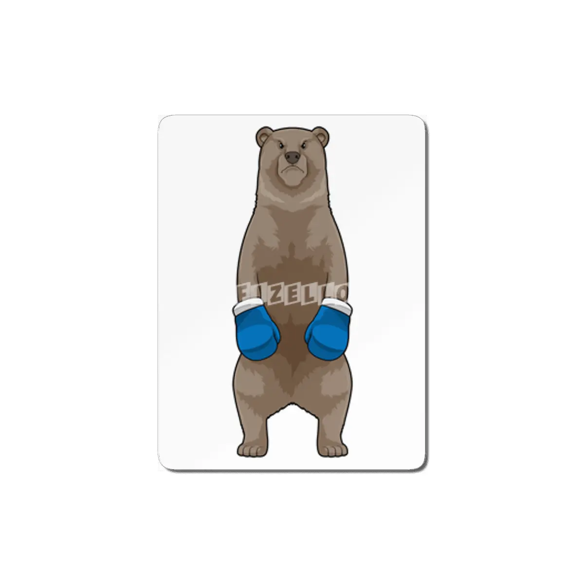 Bear as Boxer with Boxing gloves MDF Tablo