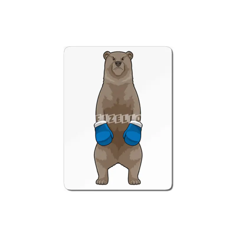 Bear as Boxer with Boxing gloves MDF Tablo