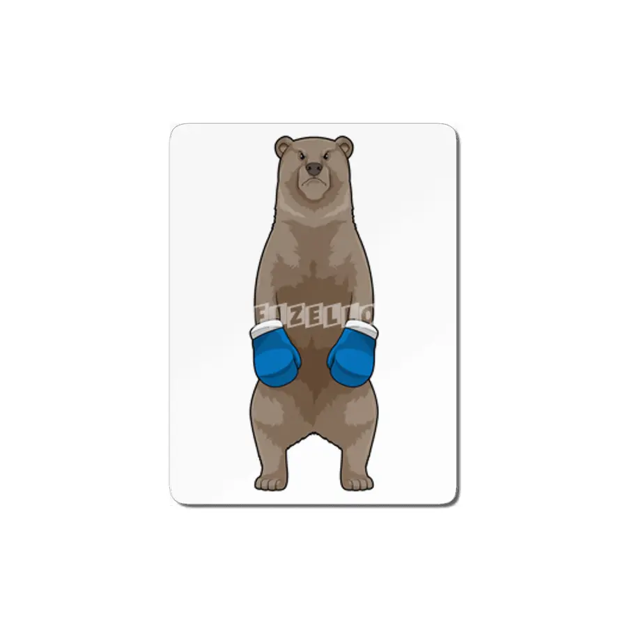 Bear as Boxer with Boxing gloves MDF Tablo