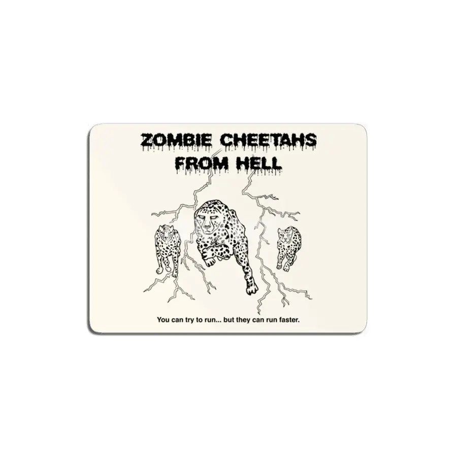 Zombie Cheetahs From Hell MDF Tablo