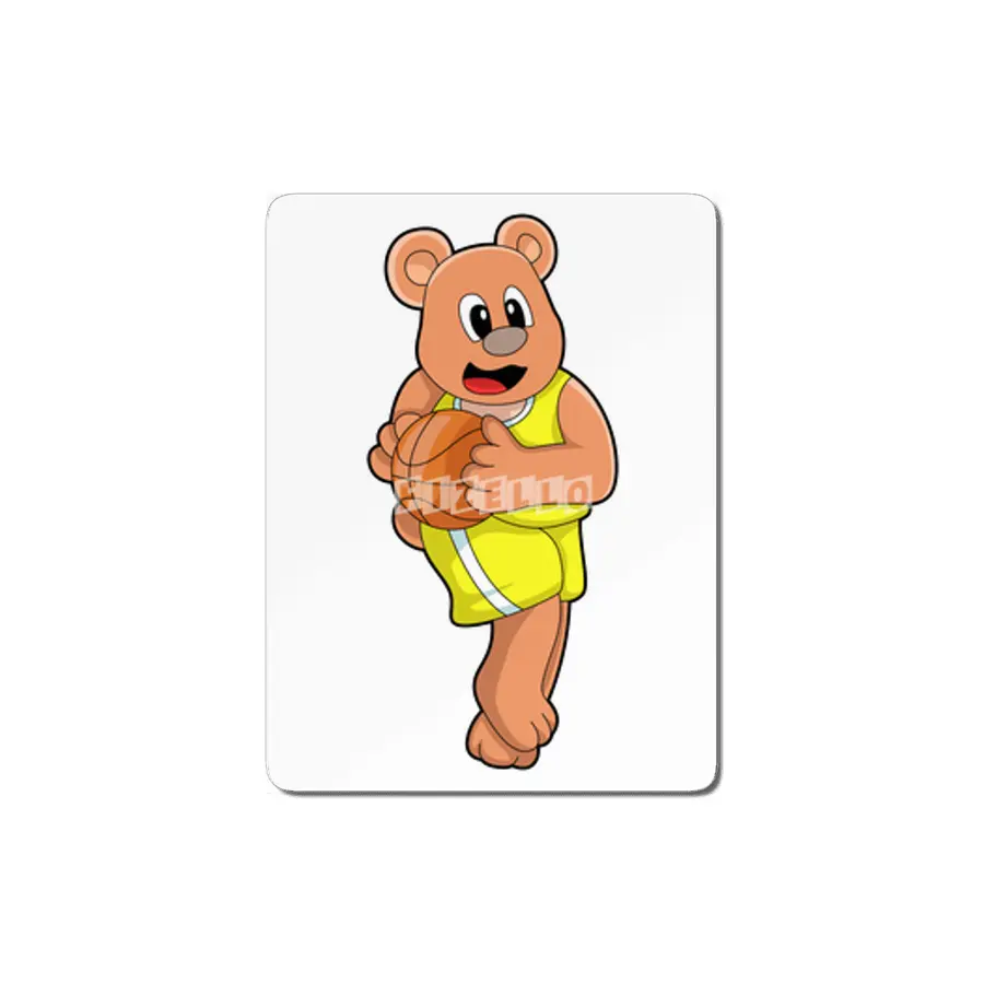 Bear at Basketball Sports MDF Tablo