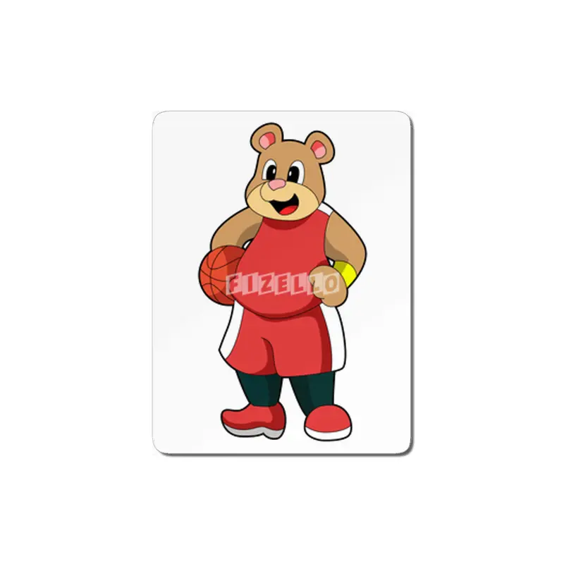 Bear at Basketball Sports MDF Tablo