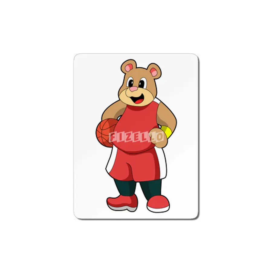 Bear at Basketball Sports MDF Tablo