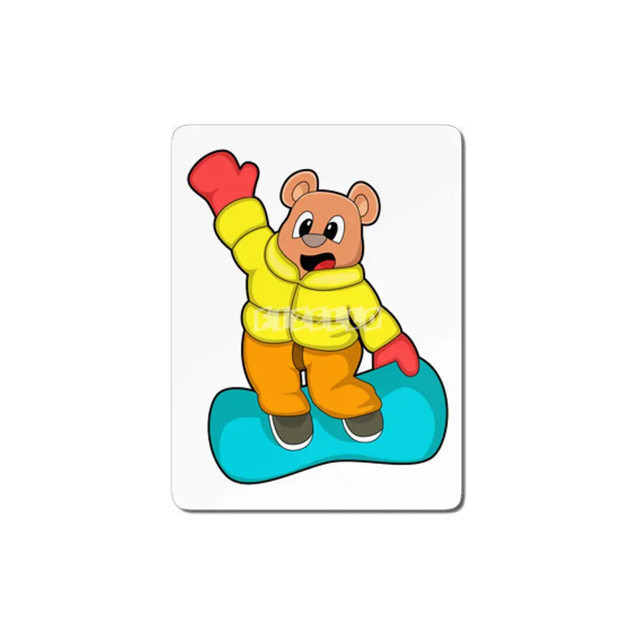 Bear at Snowboard Sports MDF Tablo