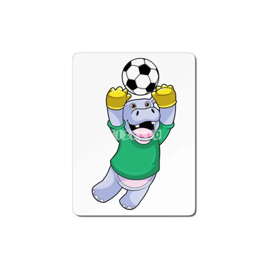 Hippo at Soccer Sports MDF Tablo