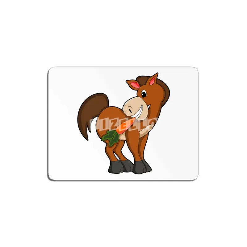 Horse with Carrot MDF Tablo