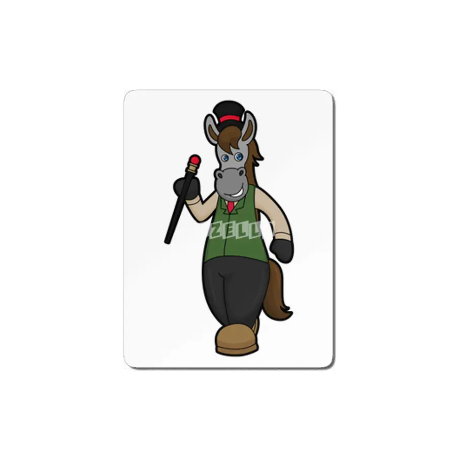 Horse with Hat & Cane MDF Tablo