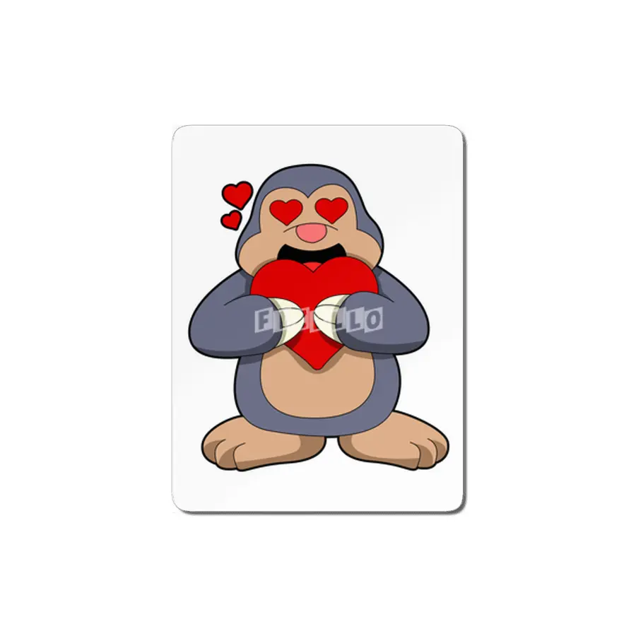 Mole with Heart MDF Tablo