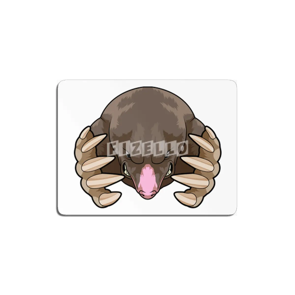 Mole with large Claws MDF Tablo